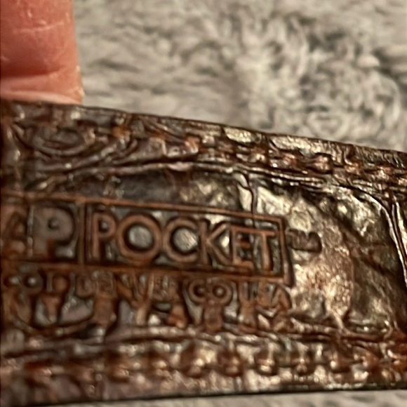 Faux embossed leather credit card/money clip  NWOT Sienna - Picture 7 of 10